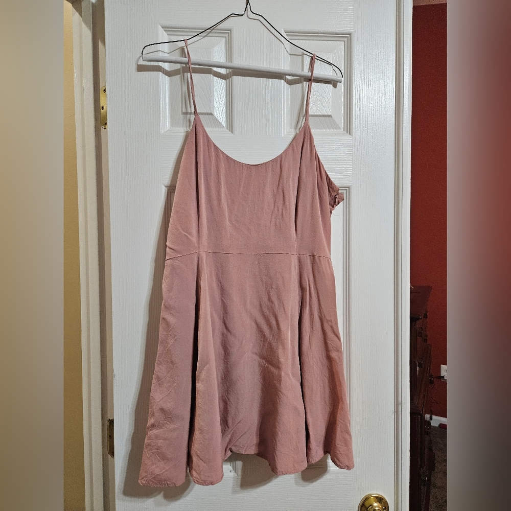 Rosy pink mini dress